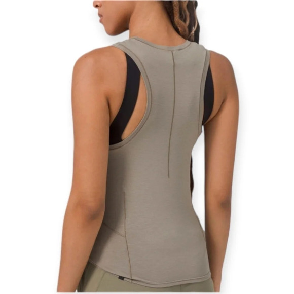 Lululemon Lab Sarala Cotton Tank Top Special Edition Iron Grey Gray Small - Picture 2 of 15